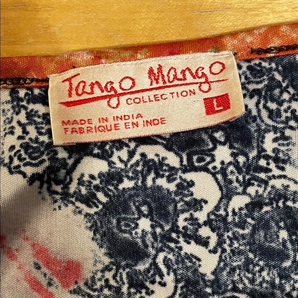 4/ $20 Tango Mango Multi Color Patterned Top - Picture 2 of 5